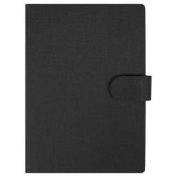 Блокнот А5 Tasmania, в твердой обложке со стикерами в линейку, черный