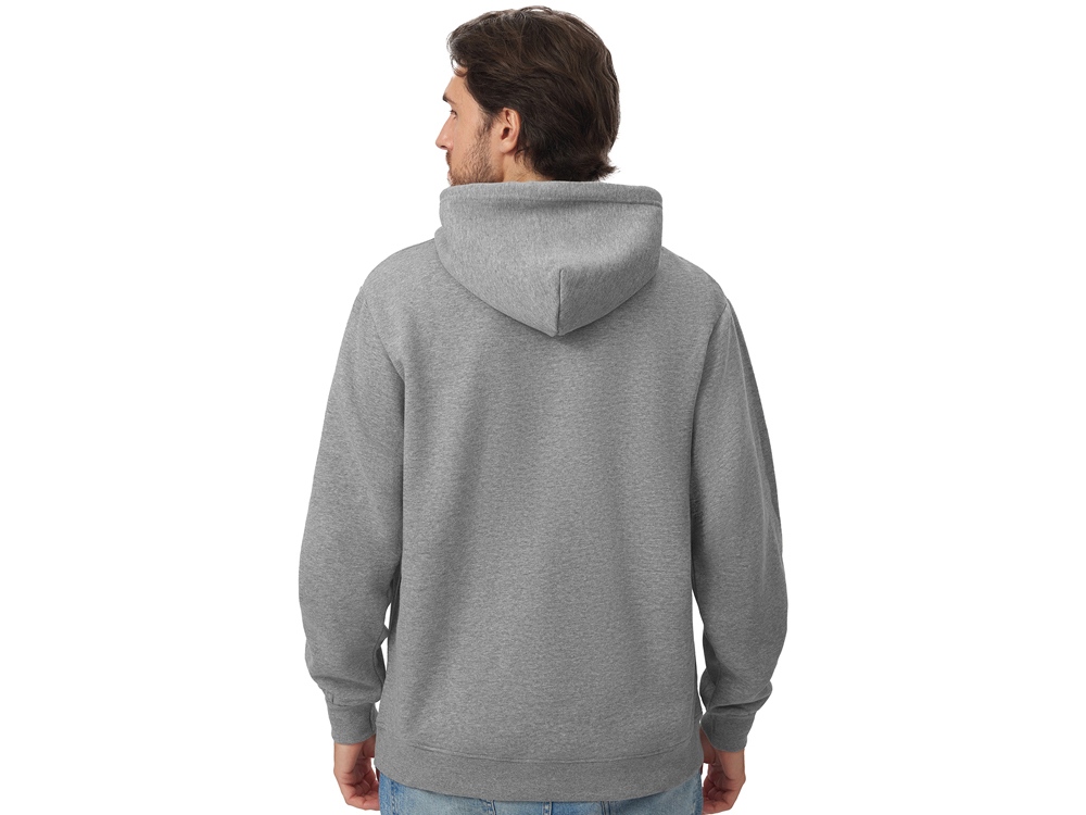 Толстовка с капюшоном Lisbon унисекс, серый меланж