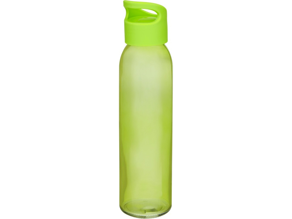 Спортивная бутылка Sky из стекла объемом 500 мл, зеленый лайм