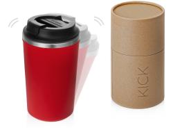 Герметичная термокружка на присоске Kick, 350 мл, красный Герметичная термокружка на присоске Kick, 350 мл, красный