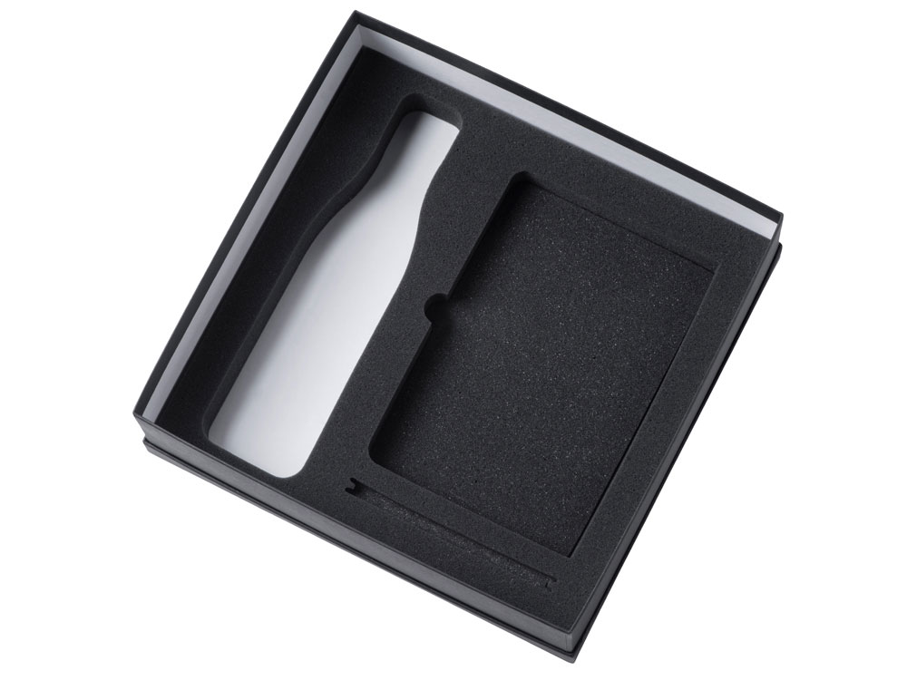 Подарочный набор с блокнотом С3, металлической ручкой и термобутылкой, красный