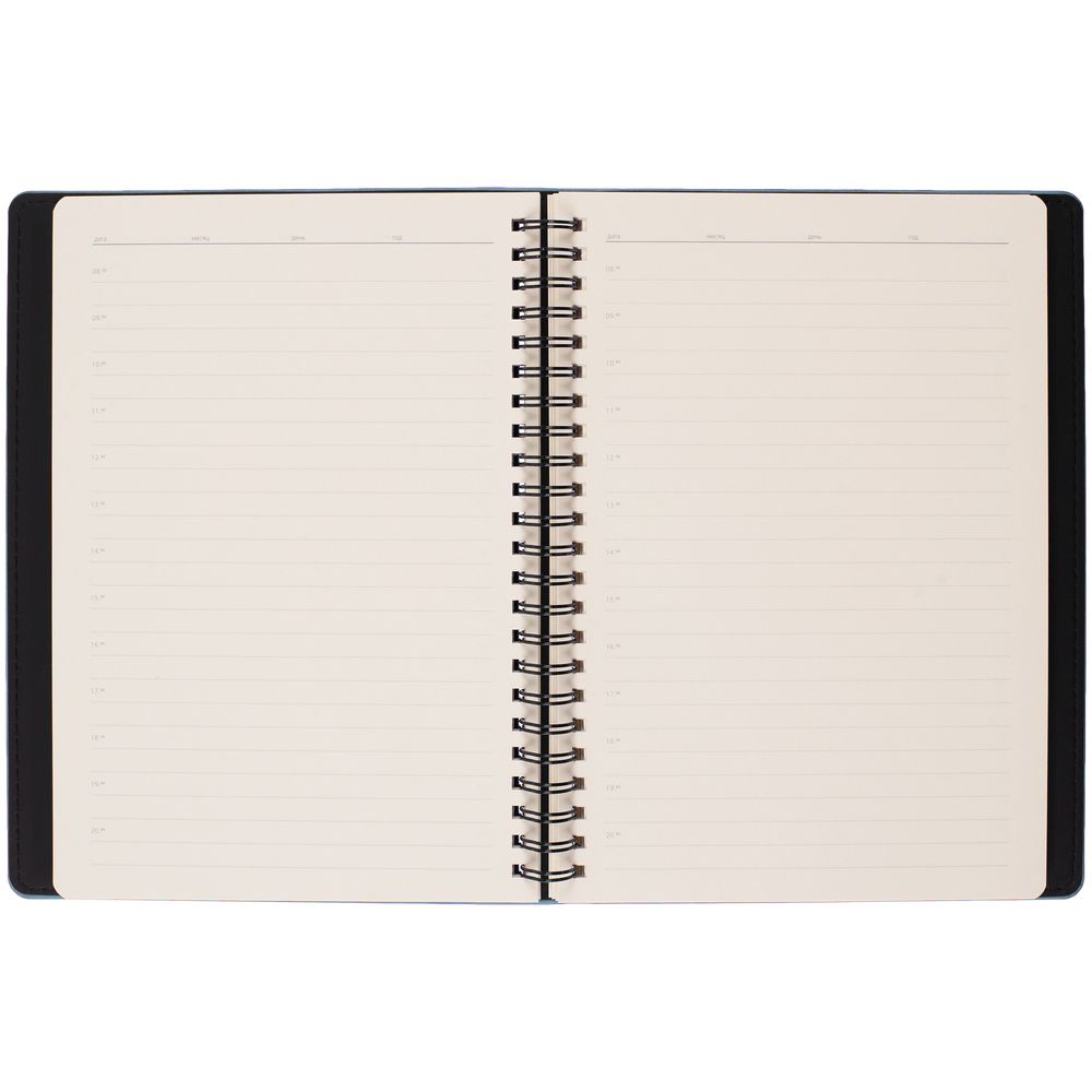 Ежедневник Spring Urban на заказ, недатированный, голубой