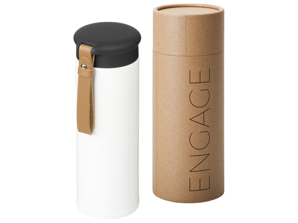 Подарочный набор с пледом, термосом Cozy hygge 2.0, белый