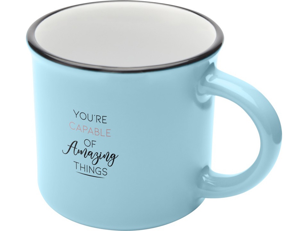 Bari керамическая кружка объемом 240 мл, синий риф