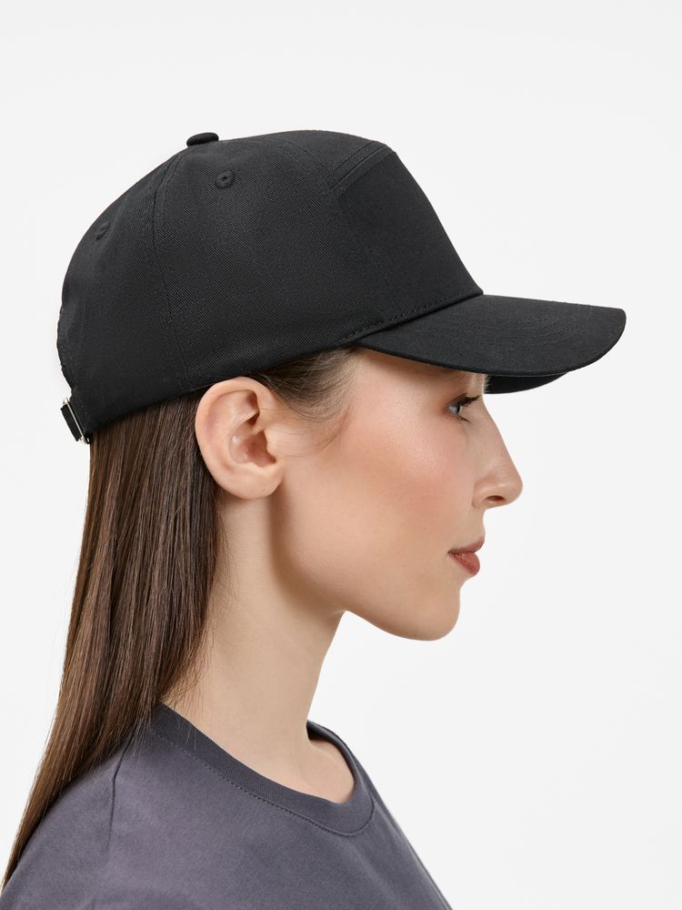 Бейсболка Settaro, черная Бейсболка Settaro, черная