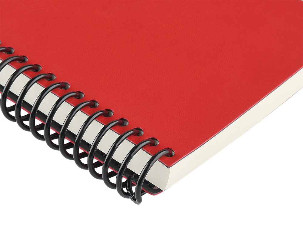 Ежедневник недатированный на спирали А5 Agenda, красный (Р)