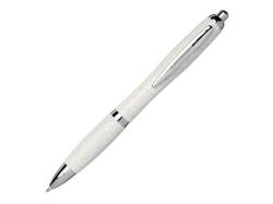 Шариковая ручка Nash из пшеничной соломы с хромированным наконечником, хром
