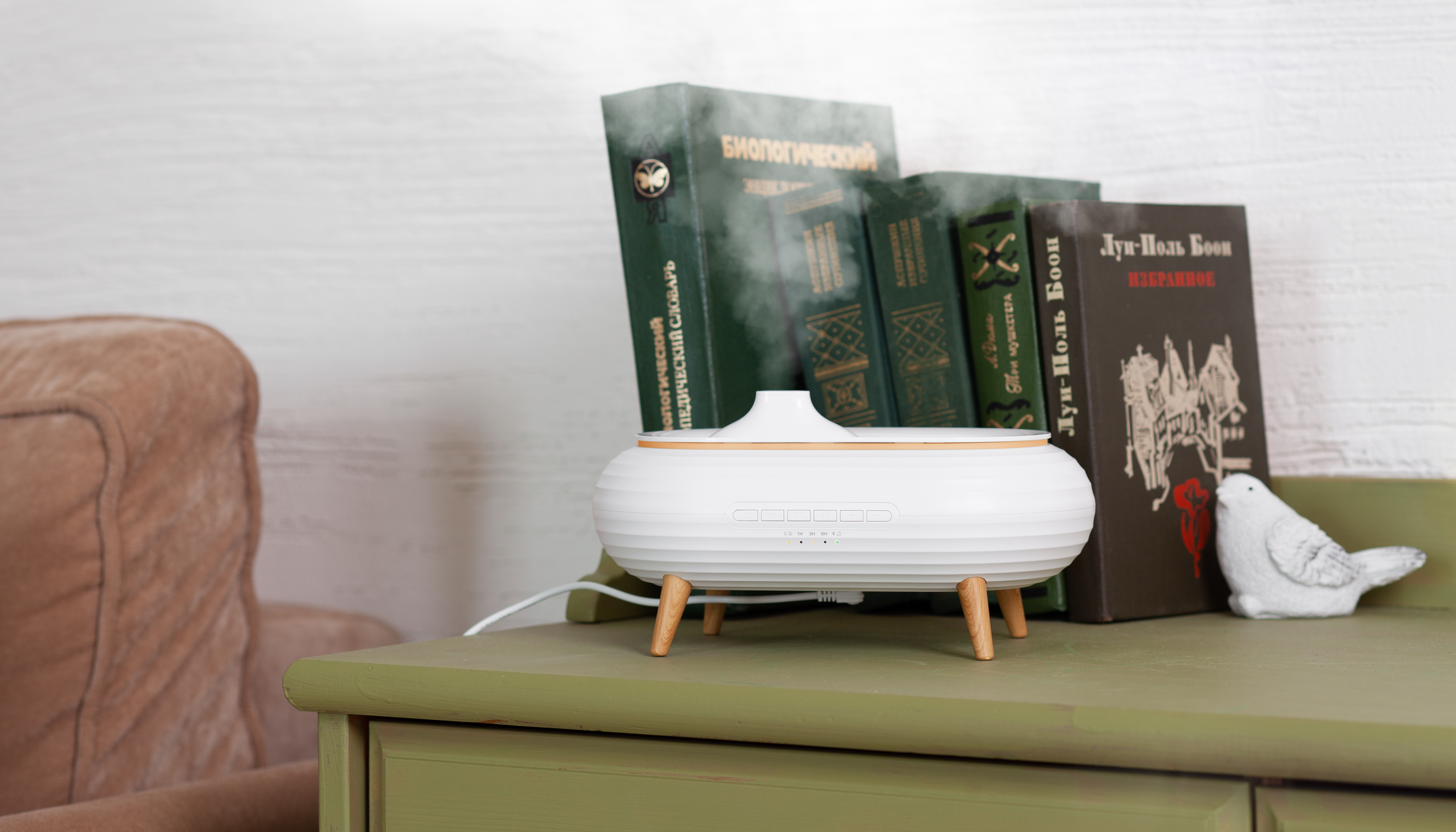 Увлажнитель воздуха "Smart Air" с bluetooth-колонкой, мелодиями и релаксирующими шумами, с подсветкой и ароматизатором Увлажнитель воздуха "Smart Air" с bluetooth-колонкой, мелодиями и релаксирующими шумами, с подсветкой и ароматизатором