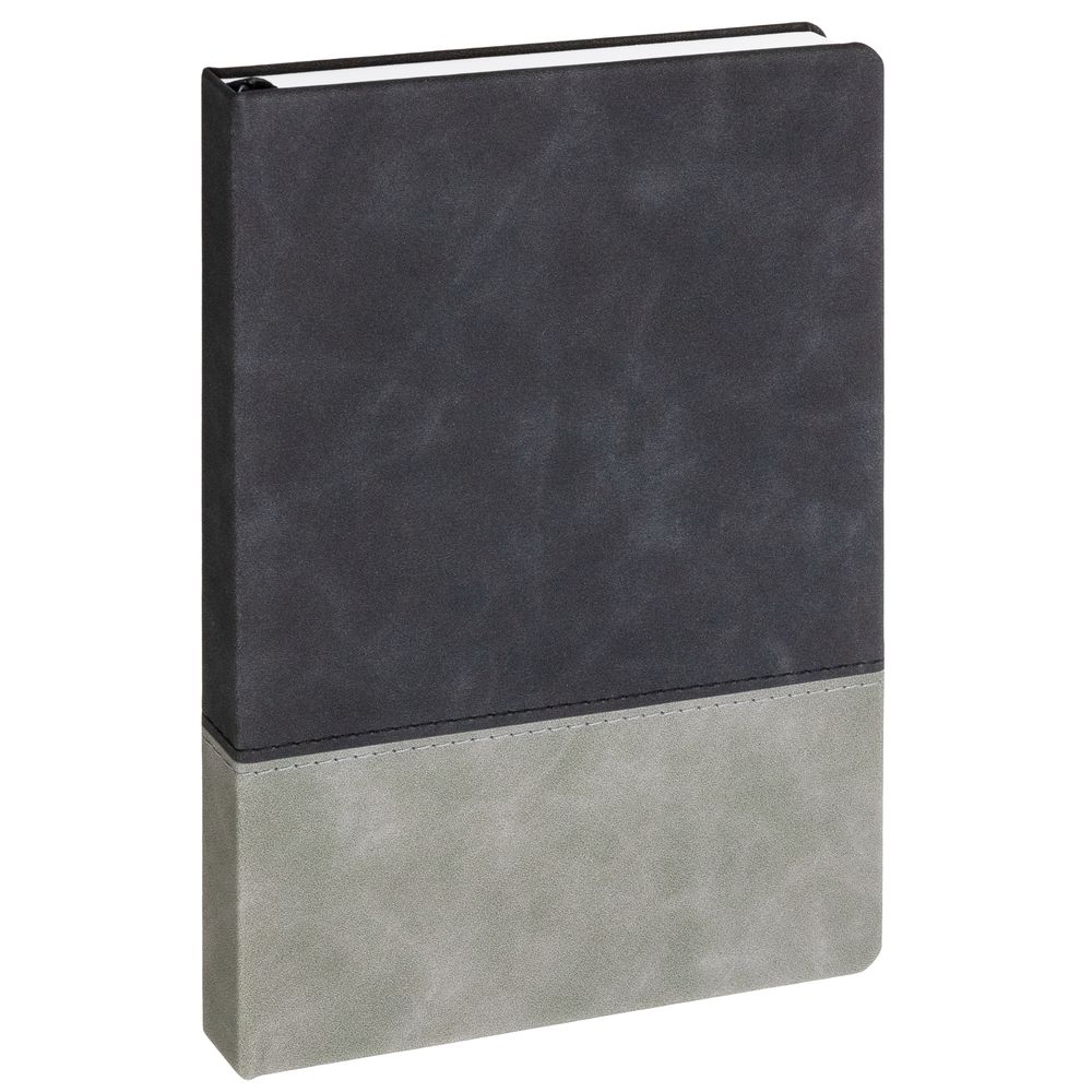 Ежедневник Horizon, недатированный, серый с черным