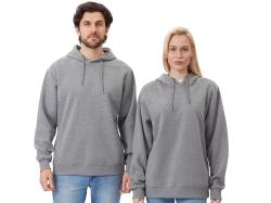 Толстовка с капюшоном Lisbon унисекс, серый меланж