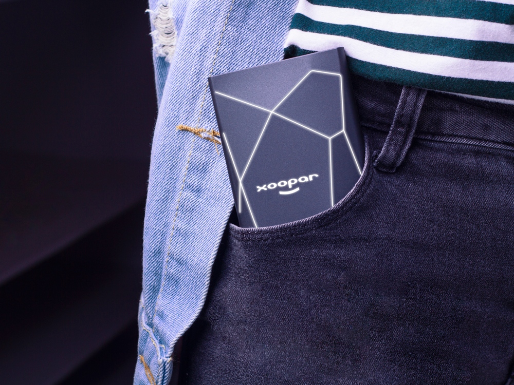 Портативное зарядное устройство XOOPAR GEO, мокрый асфальт Портативное зарядное устройство XOOPAR GEO, мокрый асфальт