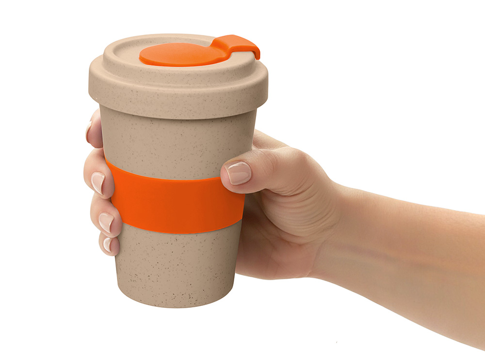 Стакан из пшеничного волокна Flava, оранжевый 021C Стакан из пшеничного волокна Flava, оранжевый 021C