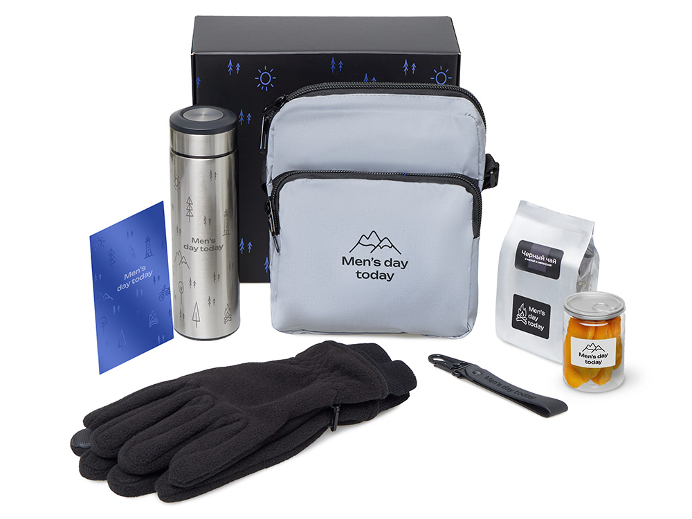 Подарочный набор Re:m. Step  с термосом, перчатками и сумкой