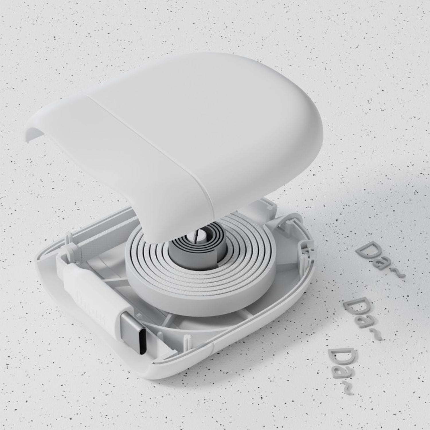 Кабель Xoopar ICE-R с ретрактором 2 в 1, разъёмы USB-C и Lightning, 60 Вт