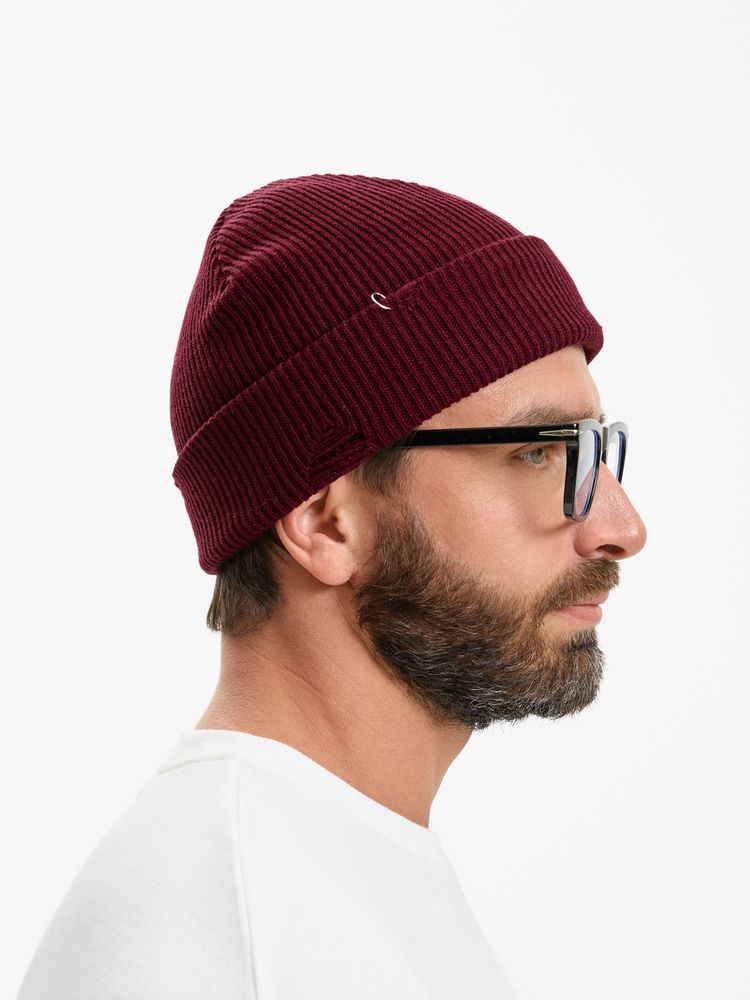 Шапка Ribelle, темно-красная (винная)