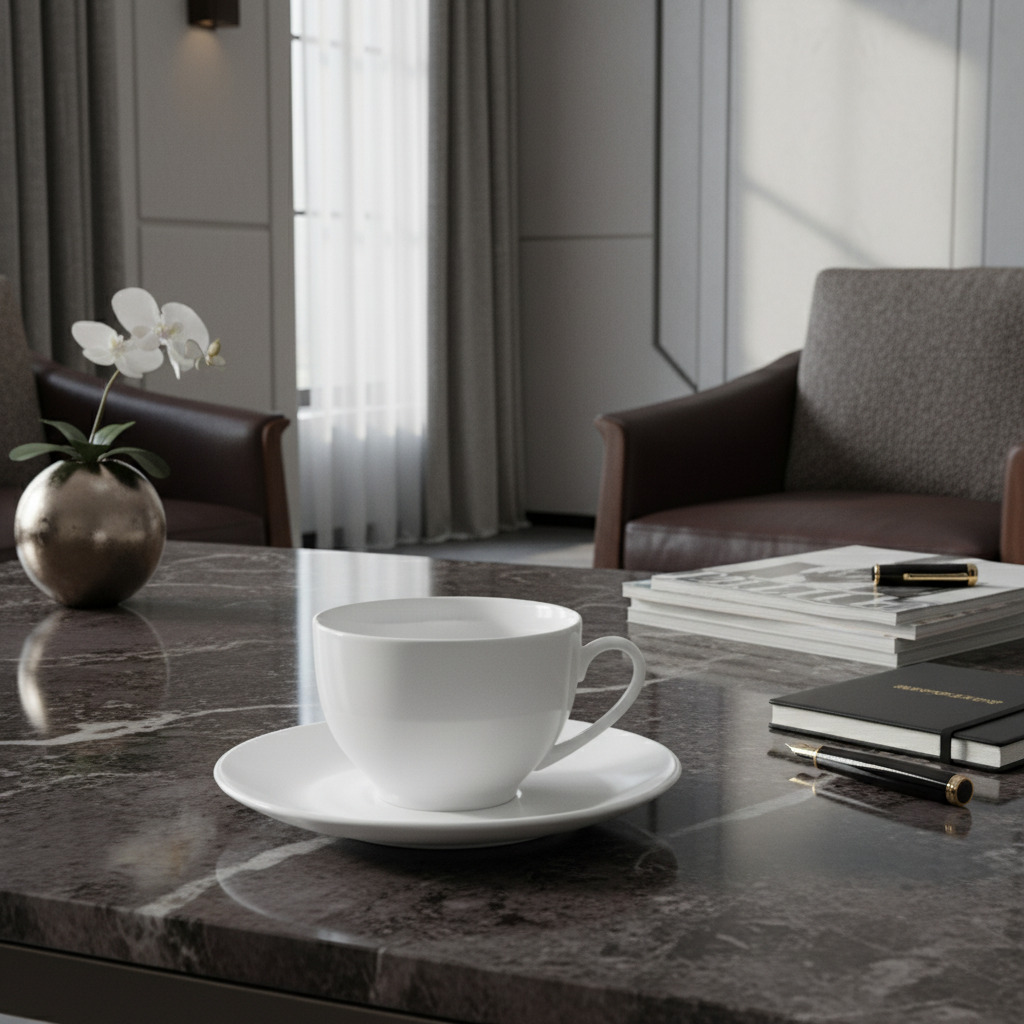 Чайная пара Swan, белая