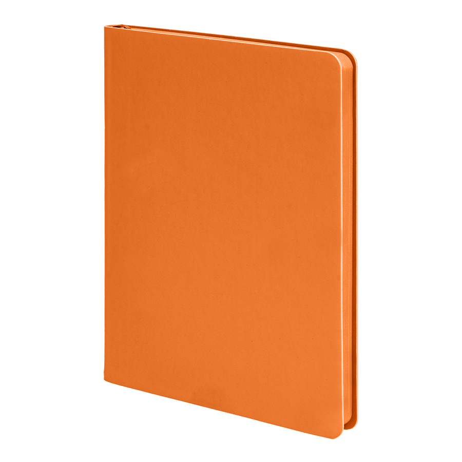 Ежедневник недатированный Pulpy, А5, оранжевый, кремовый блок в линейку, оранжевый срез Ежедневник недатированный Pulpy, А5, оранжевый, кремовый блок в линейку, оранжевый срез