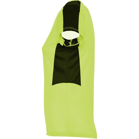 Спортивная футболка SUZUKA женская, ЛАЙМ ЯРКИЙ/ЧЕРНЫЙ 2XL