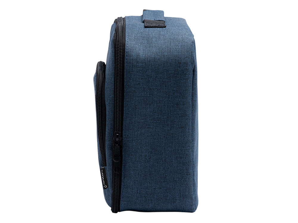 Сумка-холодильник из переработанного полиэстера Сотэк (SOTEK), меланжевый синий Сумка-холодильник из переработанного полиэстера Сотэк (SOTEK), меланжевый синий