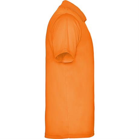 Футболка поло MONZHA мужская, ФЛУОРЕСЦЕНТНЫЙ ОРАНЖЕВЫЙ M