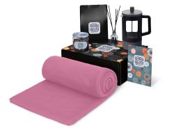 Подарочный набор Re:y. Vive с пледом, френч-прессом и кофе Подарочный набор Re:y. Vive с пледом, френч-прессом и кофе