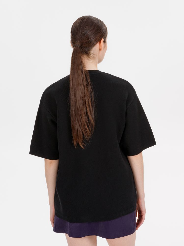 Джемпер с коротким рукавом Siluetti Volumica, черный