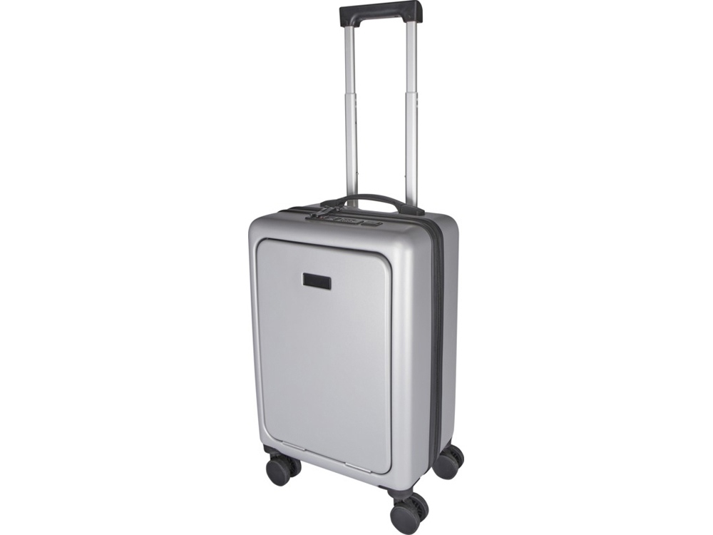 Rover Pro 20-дюймовый чемодан на колесах из материалов, переработанных согласно стандарту GRS, объемом 40 л - Серебряный