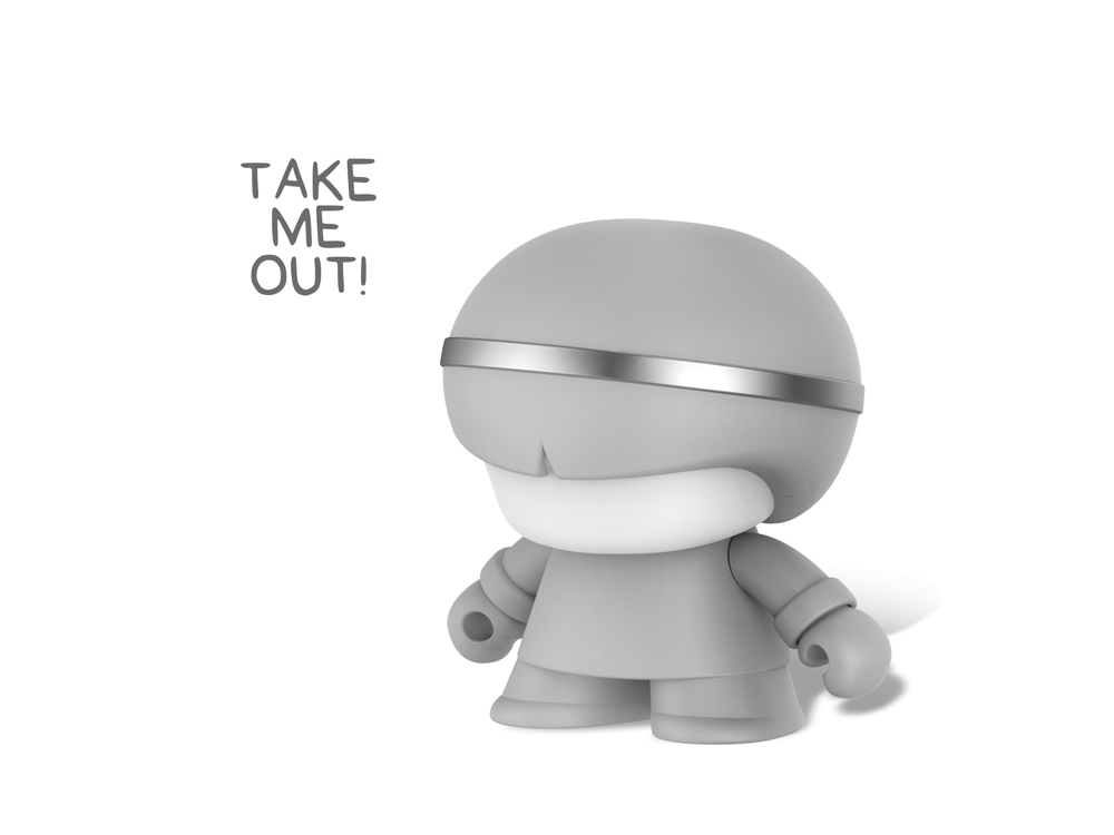 Портативный динамик Bluetooth XOOPAR mini XBOY, серый Портативный динамик Bluetooth XOOPAR mini XBOY, серый