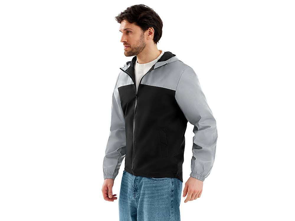 Ветровка светоотражающая Рефлектор гибрид, светоотражающий/черный Ветровка светоотражающая Рефлектор гибрид, светоотражающий/черный