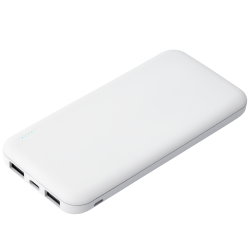 Внешний аккумулятор с подсветкой Luce 10000 mAh, белый