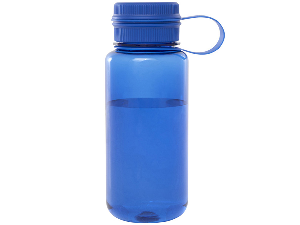 Спортивная бутылка Ryder из переработанного ПЭТ-пластика объемом 900 мл с многофункциональной крышкой, сертифицированная RCS - Ярко-синий