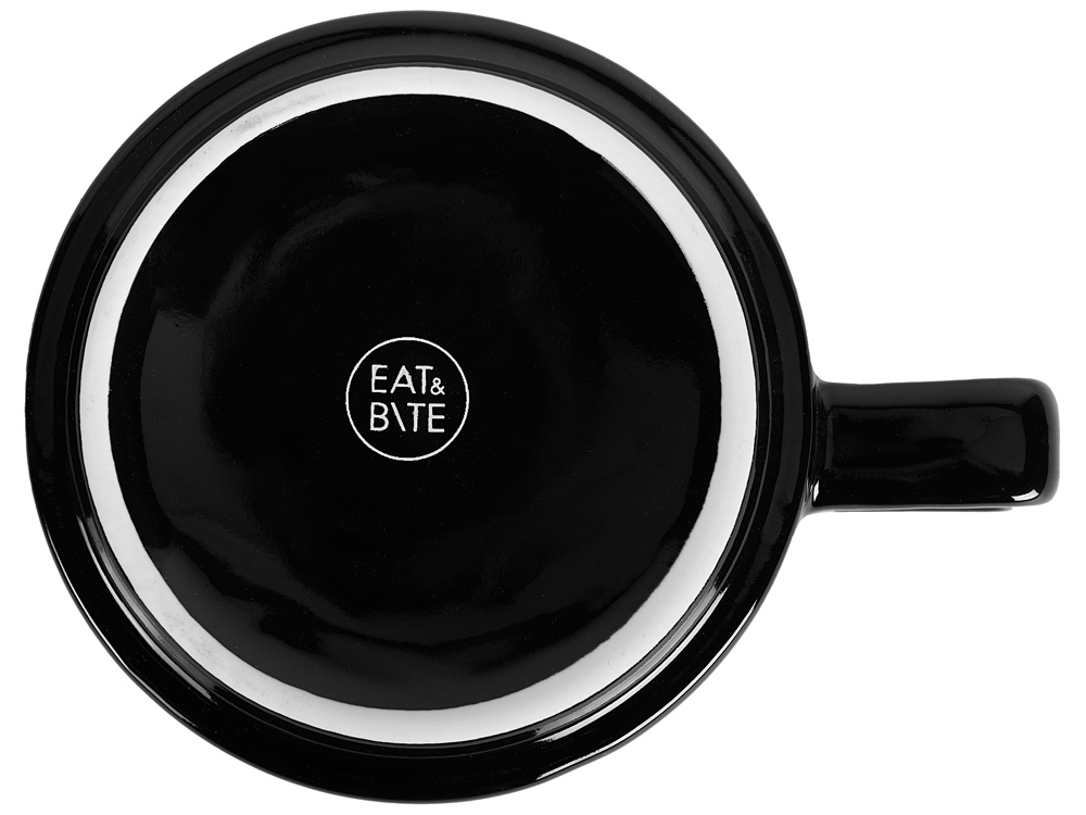 Набор чашка с бамбуковым блюдцем Sheffield, черный