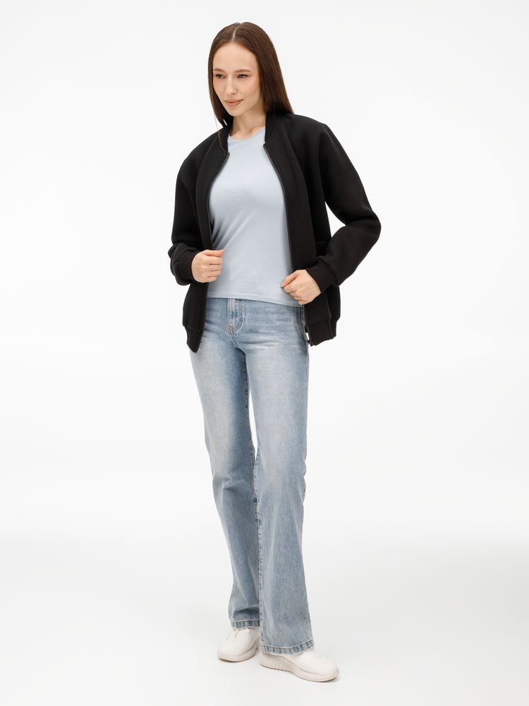 Бомбер унисекс Estado, черный