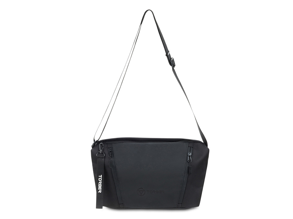 Сумка через плечо TORBER НОВА, черный, нейлон/полиэстер, 33 х 6 х 20 см Сумка через плечо TORBER НОВА, черный, нейлон/полиэстер, 33 х 6 х 20 см