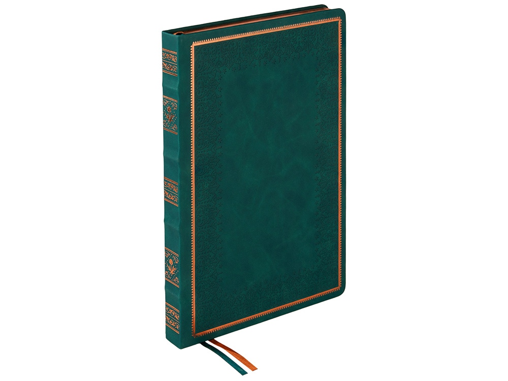 Ежедневник недатированный А4 Royal, зеленый с бронзовым срезом Ежедневник недатированный А4 Royal, зеленый с бронзовым срезом