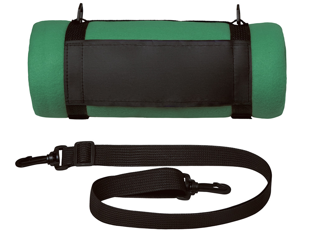 Плед Нежность с плечевым ремнем, зеленый Плед Нежность с плечевым ремнем, зеленый