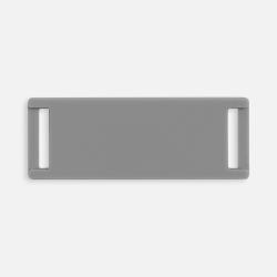 Лейбл из ПВХ Kova, серый