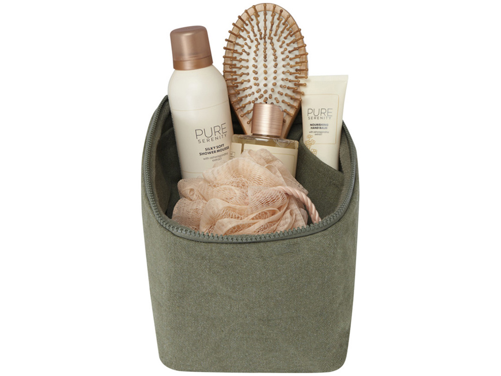 Органайзер для туалетных принадлежностей из переработанного материала Pack 500 г/м² Aware™ - Зеленый