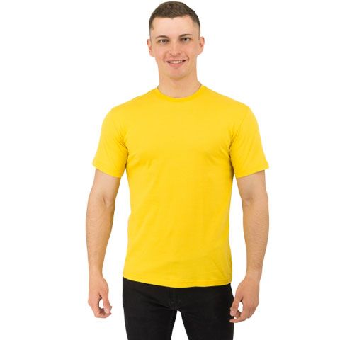 Футболка Star, мужская (желтый, XS)