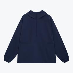 Ветровка (анорак) оверсайз унисекс RISSMAN, темно-синяя, размер XL/XXL