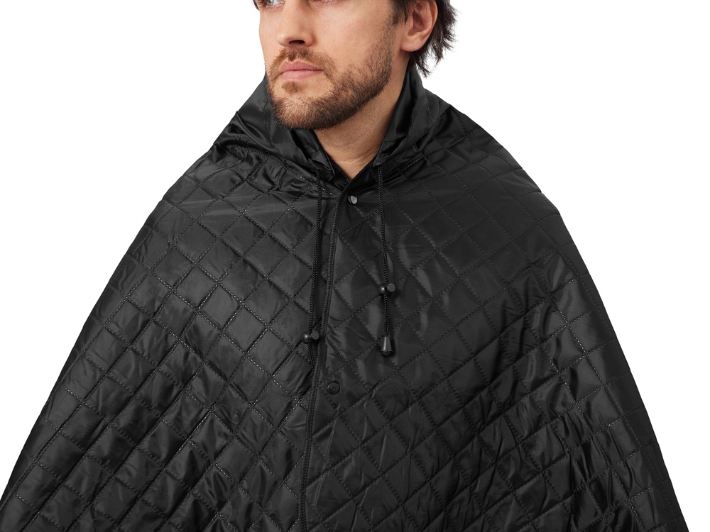 Пончо Cappy с капюшоном на липучке в мешке, черный Пончо Cappy с капюшоном на липучке в мешке, черный