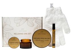 Парфюмированный спа-набор с лого Lights of Moscow, янтарный