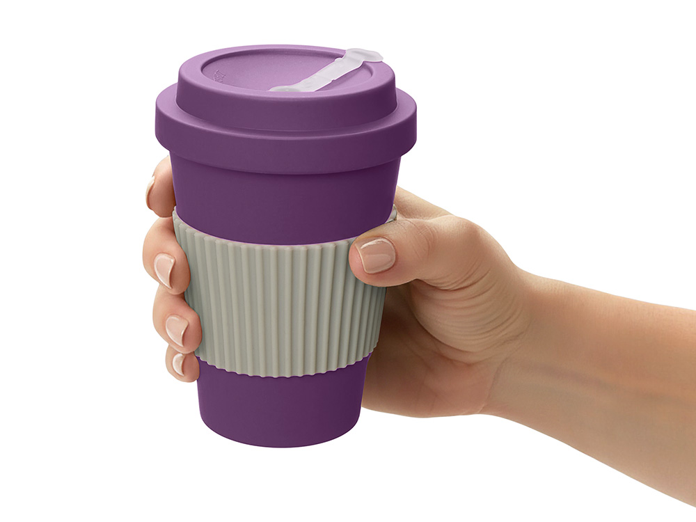 Термокружка Muffin из натуральных волокон, фиолетовый Термокружка Muffin из натуральных волокон, фиолетовый