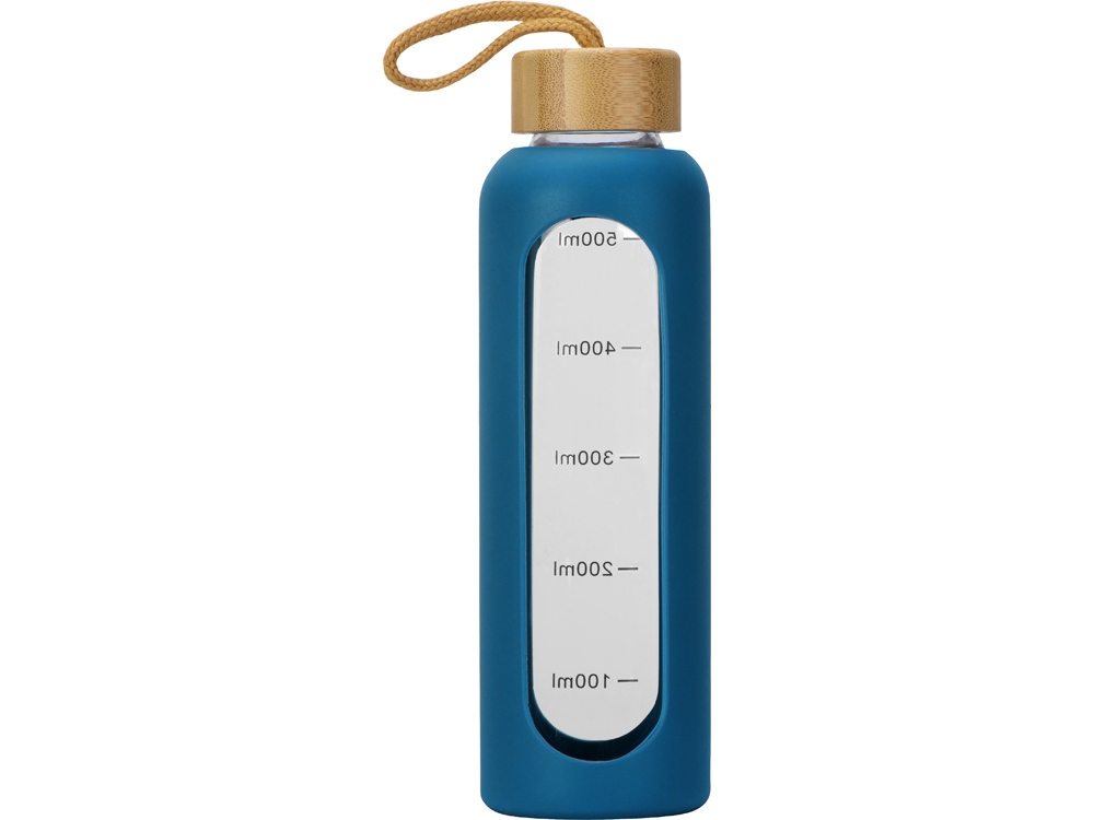 Бутылка из боросиликатного стекла Hangy, 550 мл, индиго