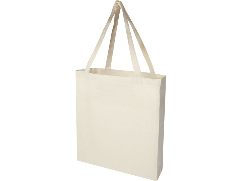 Madras эко- сумка с ластовицей из переработанного хлопка, сертифицированного согласно GRS, плотностью 140 г/м² - Натуральный Madras эко- сумка с ластовицей из переработанного хлопка, сертифицированного согласно GRS, плотностью 140 г/м² - Натуральный