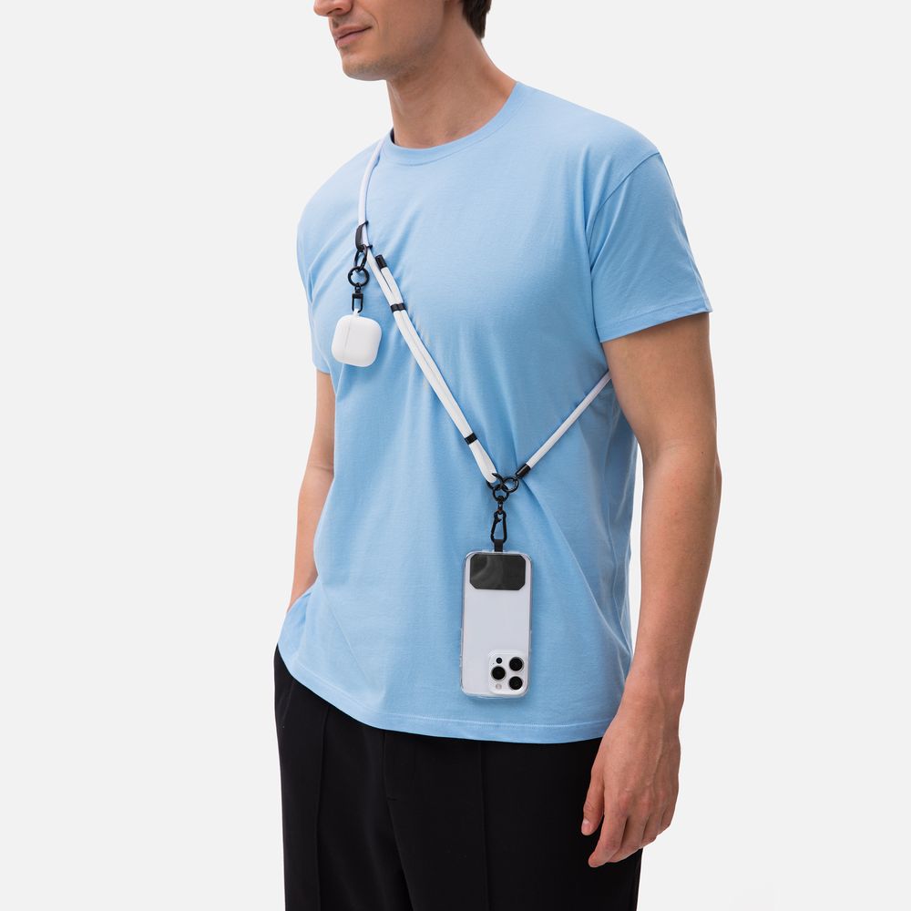 Шнурок для телефона OmniHold, белый Шнурок для телефона OmniHold, белый