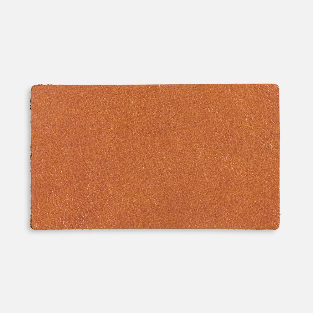 Лейбл кожаный Pasek, M, горчичный