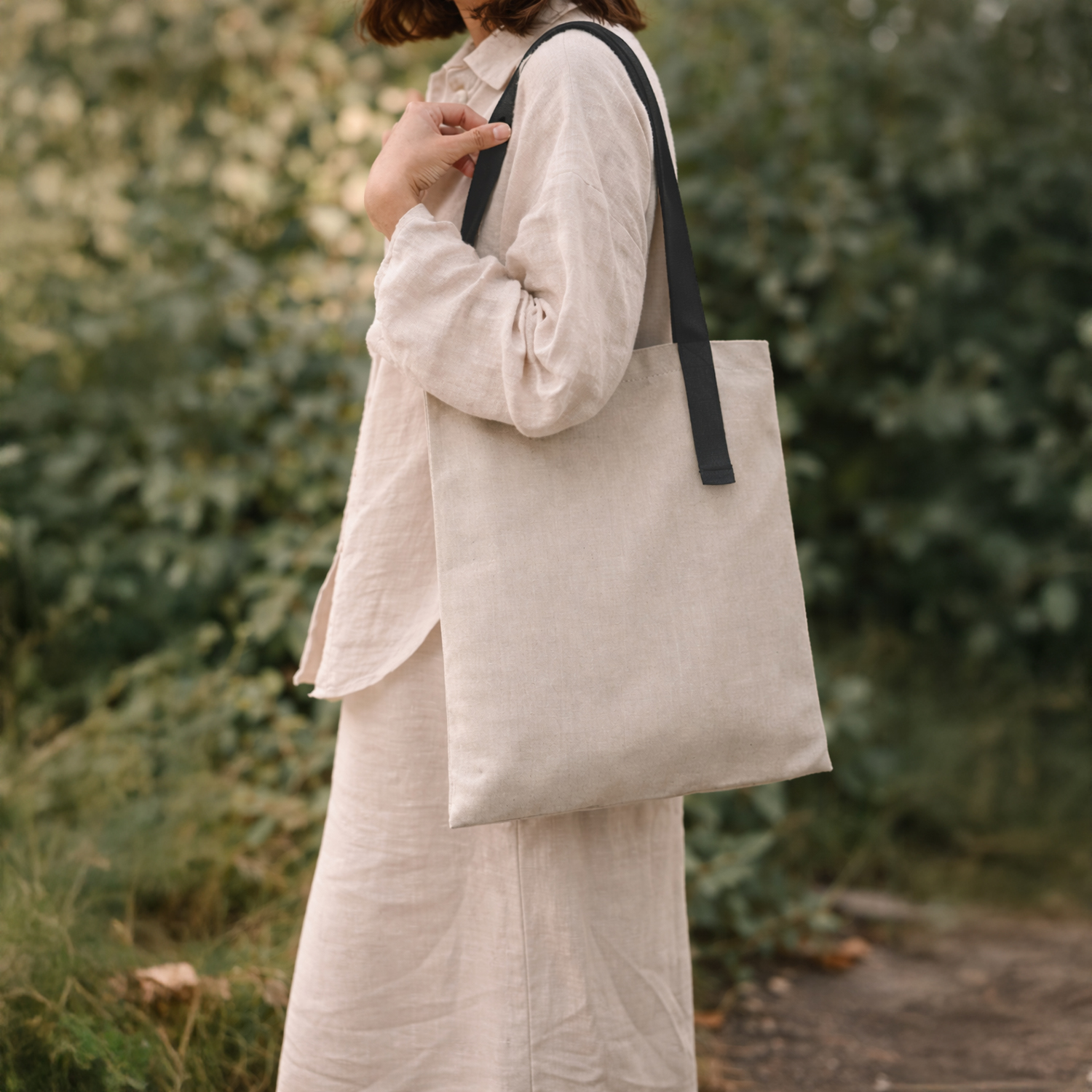 Шоппер Superbag Light, с внутренним креплением-полукольцо (неокрашенный с серым)