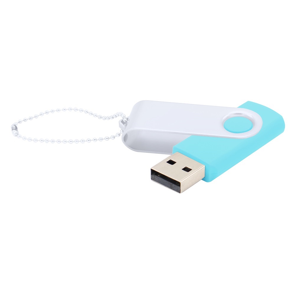Флешка Designer To Go 2.0 USB 16Gb, бирюзовый/белый Флешка Designer To Go 2.0 USB 16Gb, бирюзовый/белый