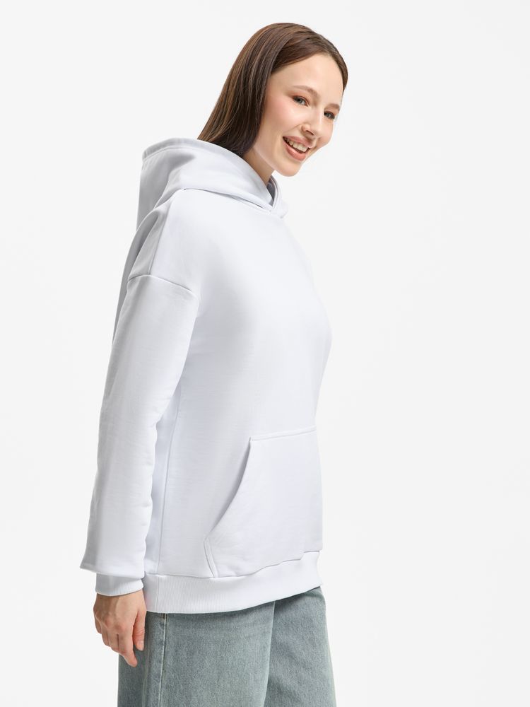 Худи унисекс оверсайз Daylero, белое Худи унисекс оверсайз Daylero, белое